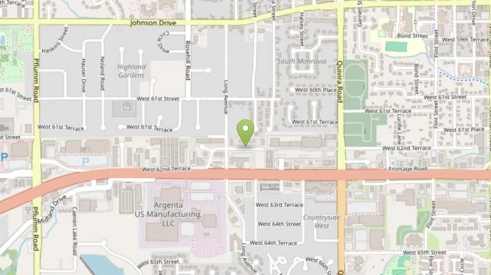 Map showing BIMART Photo Studio at 12460 W 62nd Terrace, Shawnee, KS 66216